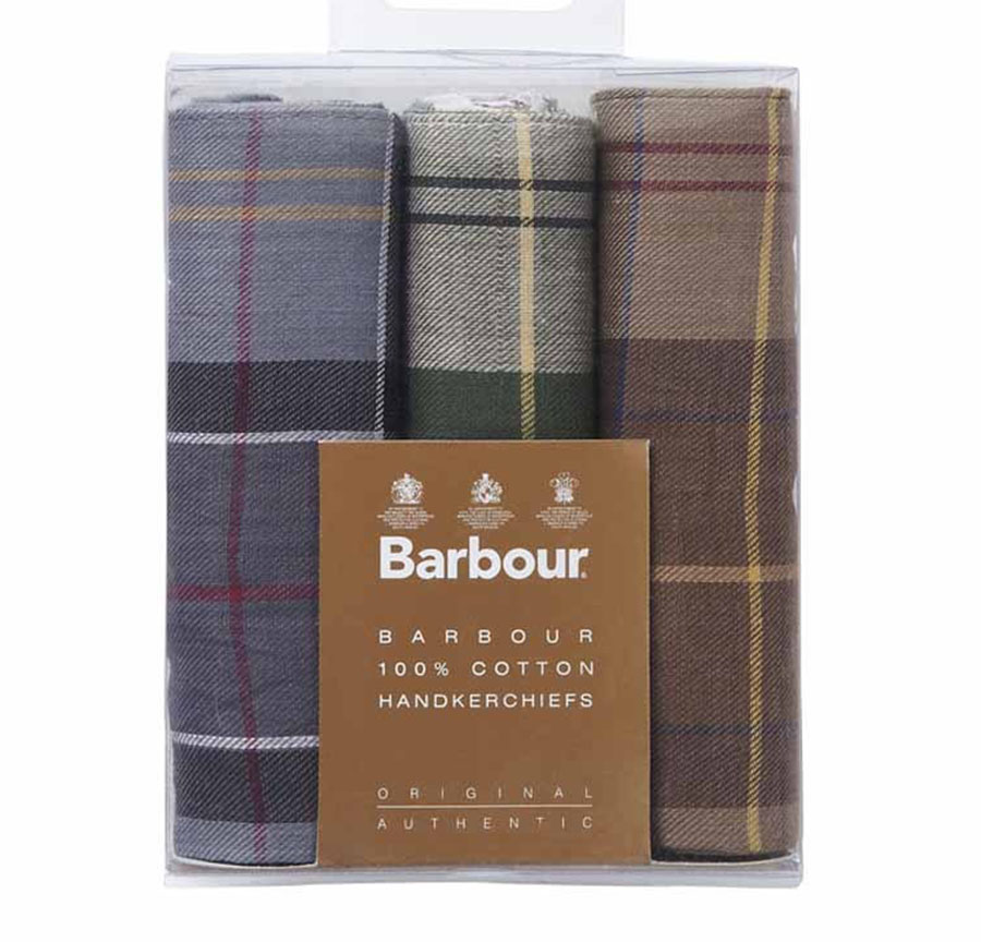 Barbour Triple Handkerchief Set